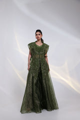 Olive Luxe Embroidered Layer Set