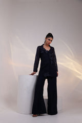 Midnight Mesh Embellished Co-ord Set