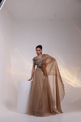 Dusky Floral Drape set