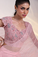 Blush Symphony Layered Lehenga