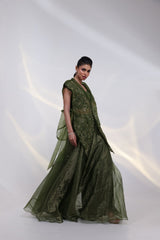 Olive Luxe Embroidered Layer Set