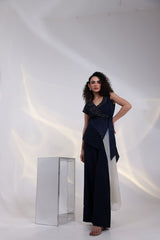 Noir Ombre Wrap Jumpsuit