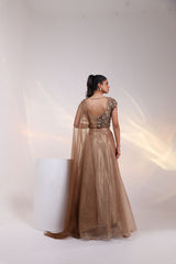 Dusky Floral Drape set