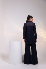 Midnight Mesh Embellished Co-ord Set