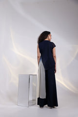 Noir Ombre Wrap Jumpsuit