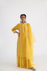 Yellow layered dress