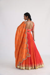 Kesariya lehenga set