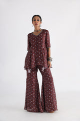 Brown printed co-ord set