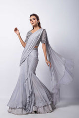 Remi Drape Saree Set
