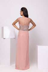 Arleth Drape Skirt Set Pink Drape Skirt