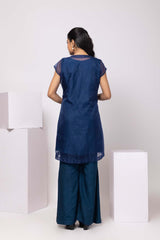 Midnight Leaf Embroidered Co-Ord Set