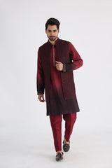 Qahwa nehru and kurta set