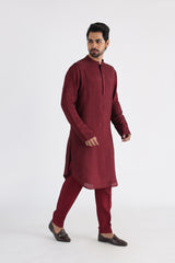 Darek maroon nehru and kurta set