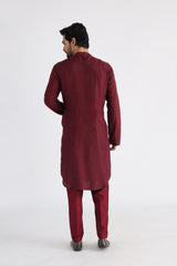 Darek maroon nehru and kurta set