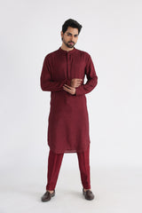 Darek maroon kurta set