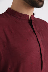 Darek maroon kurta set