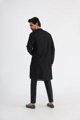 Adeem black nehru and kurta set