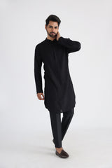 Adeem black kurta set