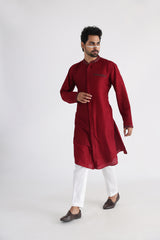 Ahmar maroon kurta set