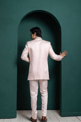 Pastel Lotus Embroidered Bandhgala