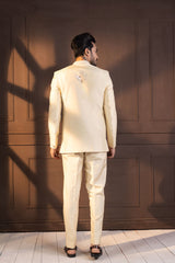 Ivory Embellished Bandhgala Suit