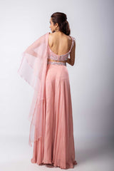 Layla Drape Pant Saree Set