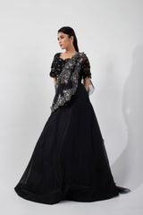 Luna Black Lehenga Set