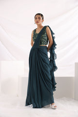 Alida draped saree set