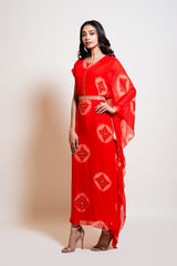 Shibori Belt Kaftan Set