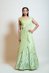 Lime Green Lehenga Set
