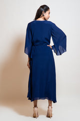 Navy Blue One Sided Kaftan