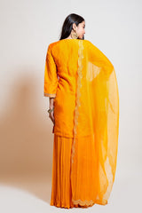 Light Orange Gota Sharara Set
