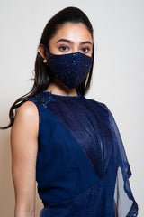 Midnight Blue Ruffle Layer Jumpsuit