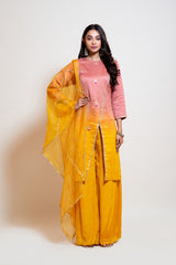Ombre Gota Sharara Set