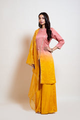 Ombre Gota Sharara Set