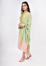 Pista Peach Ombre Kaftan