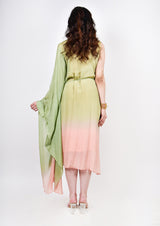 Pista Peach Ombre Kaftan