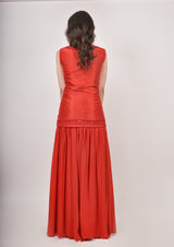 Coral Jacket and Pallazo set