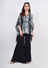 Black Tie Dye Kaftan Set