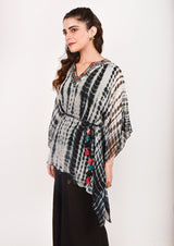 Black Tie Dye Kaftan Set
