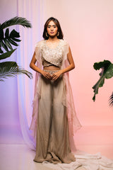 Auric Ruffled Jacket Set