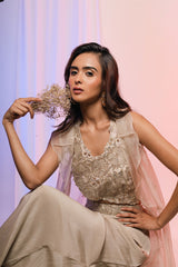 Auric Ruffled Jacket Set