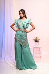 Blue One-sided Cape Set