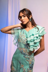 Blue One-sided Cape Set