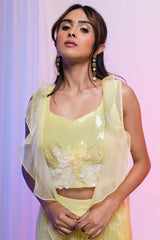 Bloom Ruffled Jacket Set