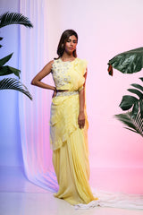 Calla Draped Saree Set