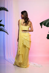 Calla Draped Saree Set