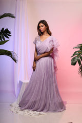 Lavender Lehenga Set