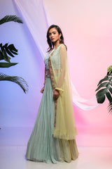 Lucid Cape Lehenga Set