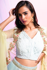 Lucid Cape Lehenga Set